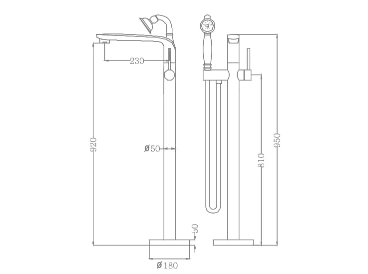 Sen tắm gắn bồn Nofer NO-51026