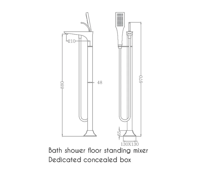Sen tắm gắn bồn Nofer NO-51028