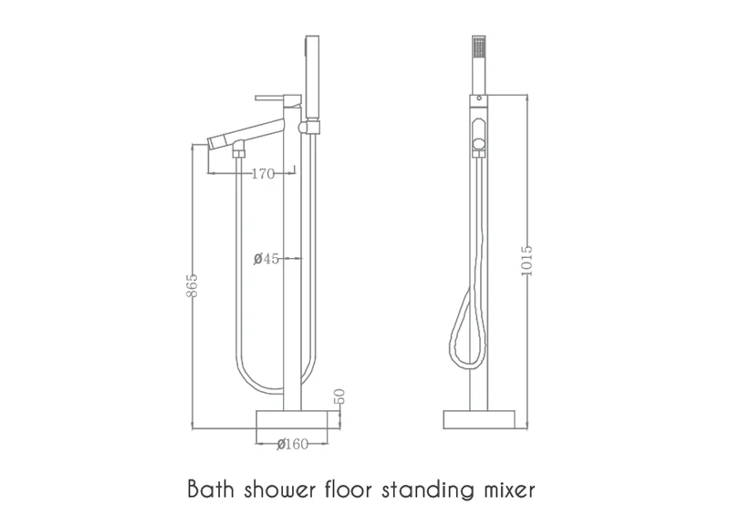 Sen tắm gắn bồn Nofer NO-61010