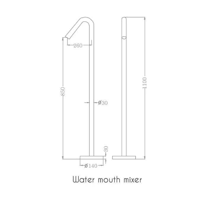 Sen tắm gắn bồn Nofer NO-61015