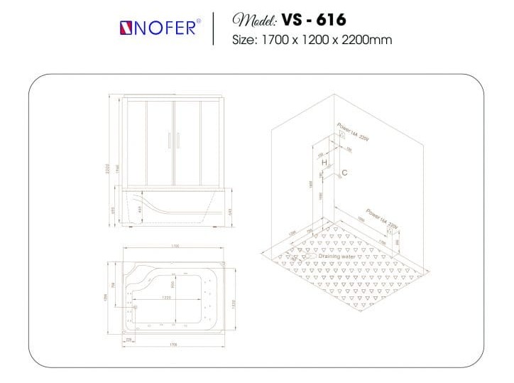 Phòng xông hơi Nofer NO-616