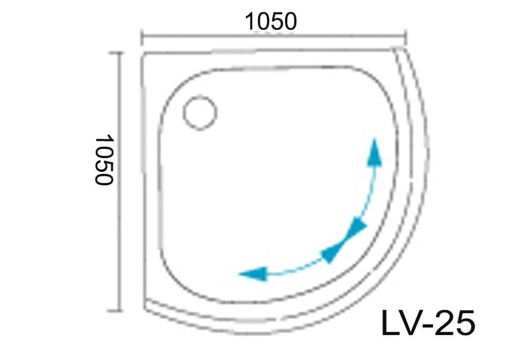 bản vẽ kỹ thuật Phòng tắm vách kính NOFER NO-25