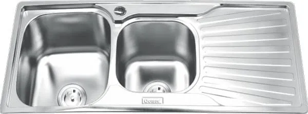 Chậu rửa bát 2 hố 1 bàn Inox GORLDE GD-5506