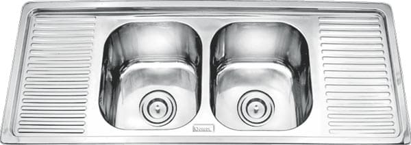 Chậu rửa bát 2 hố có bàn Inox GORLDE GD-5426