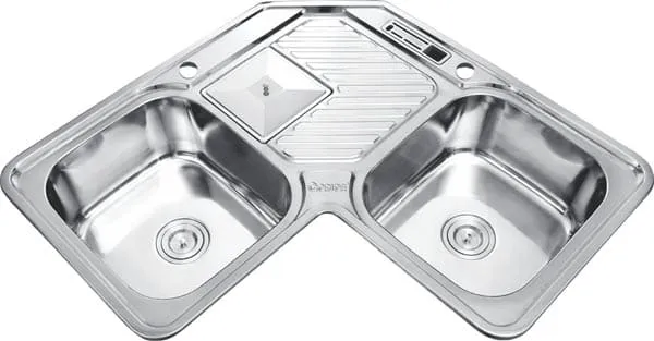 Chậu rửa bát góc 3 hố Inox GORLDE GD-505