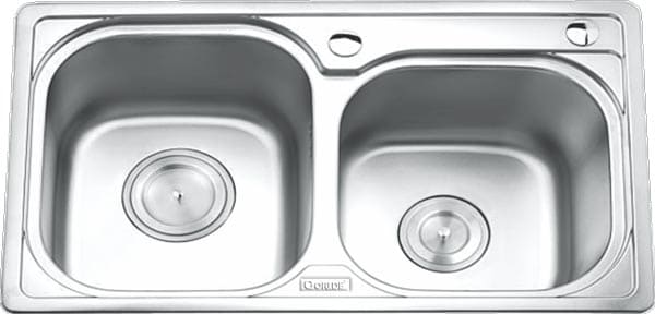 Chậu rửa bát 2 hố lệch Inox GORLDE GD-5402