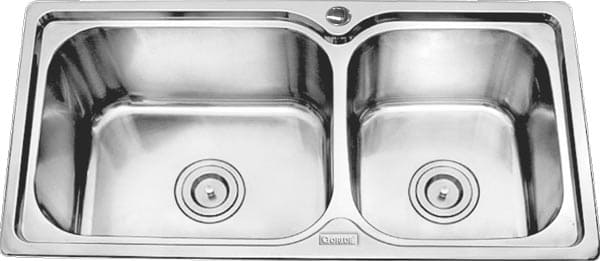 Chậu rửa bát 2 hố lệch Inox GORLDE GD-5416