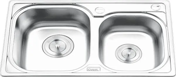 Chậu rửa bát 2 hố lệch Inox GORLDE GD-5502