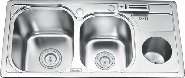 Chậu rửa bát 2 hố có cài dao Inox Gorlde GD-5503