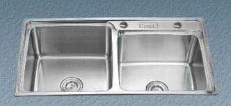 Chậu rửa bát 2 hố SUS 304 Gorlde GD-944