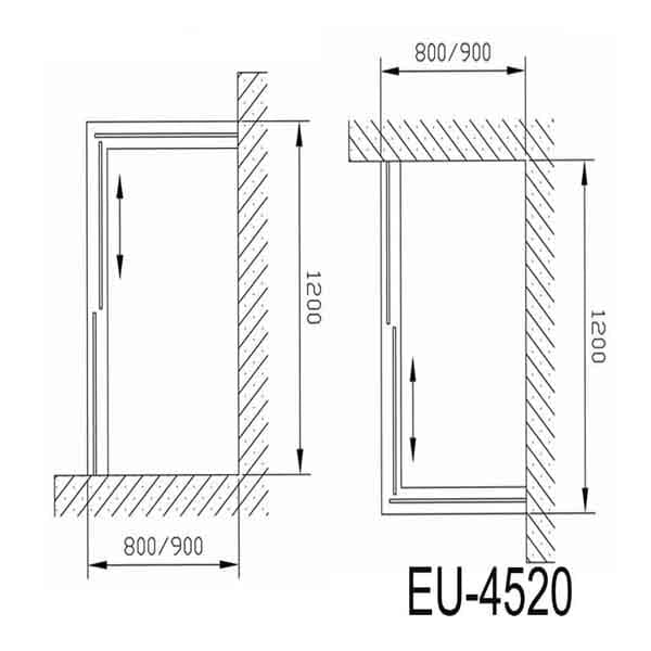 Phòng tắm vách kính Euroking EU-4520A