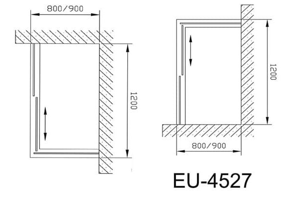 Phòng tắm vách kính Euroking EU-4527