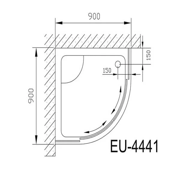 Phòng tắm vách kính Euroking EU-4441