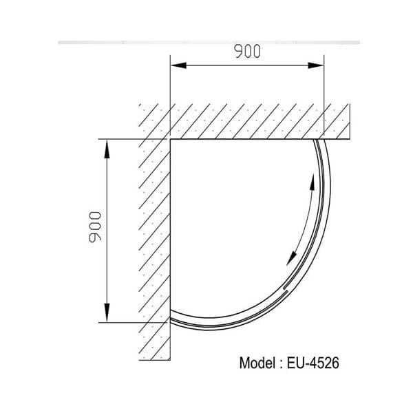 Phòng tắm vách kính Euroking EU-4526