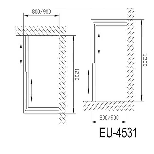 Phòng tắm vách kính Euroking EU-4531