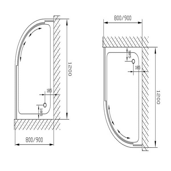 Phòng tắm vách kính Euroking EU-4006