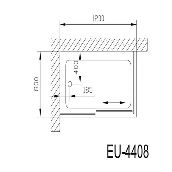 Phòng tắm vách kính Euroking EU-4408