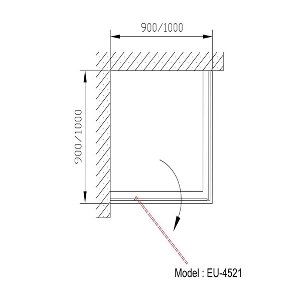 Phòng tắm vách kính Euroking EU-4521