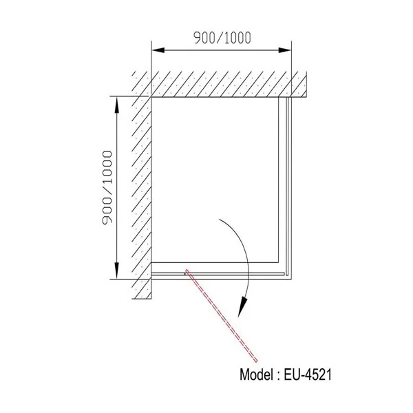 Phòng tắm vách kính Euroking EU-4521