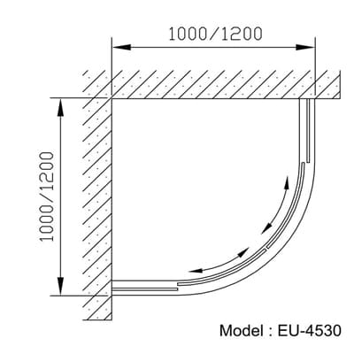 Phòng tắm vách kính Euroking EU-4530