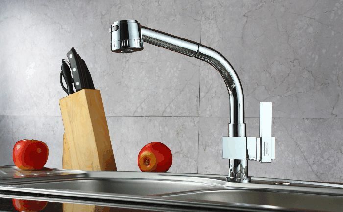 Vòi rửa bát nóng lạnh GORLDE 7192(gắn chậu)