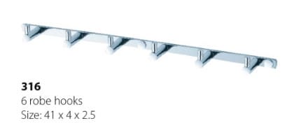 Móc áo 6 vấu Hilux HL316