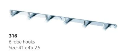 Móc áo 6 vấu Hilux HL316