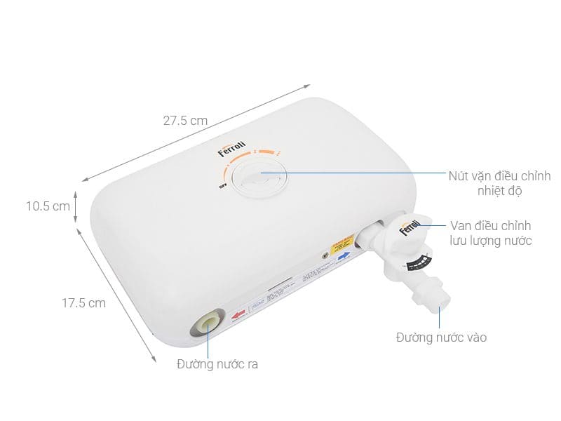 Bản vẽ kỹ thuật bình nước nóng Ferroli