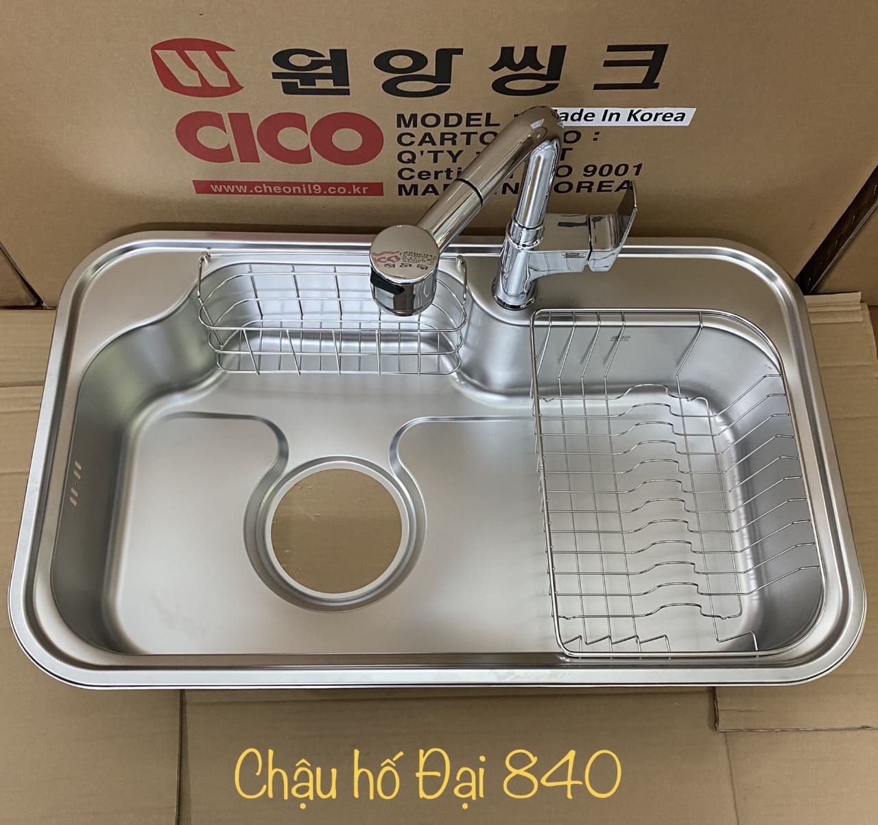 Chậu bếp nhập khẩu Hàn Quốc Ecofa E840