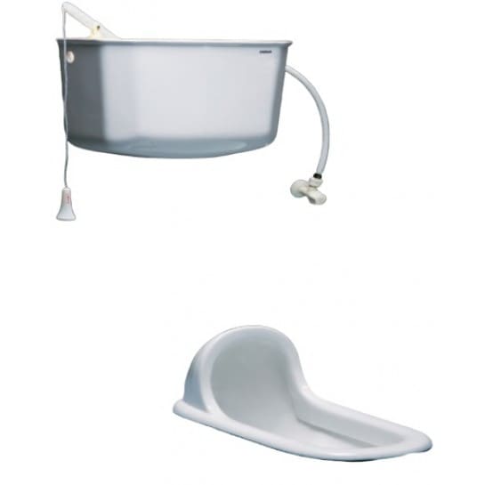 Két nước treo tường bồn Cầu Xổm Caesar T1100