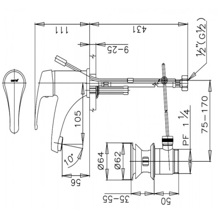 ban-ve-voi-rua-mat-lavabo-nong-lanh-cotto-ct561d