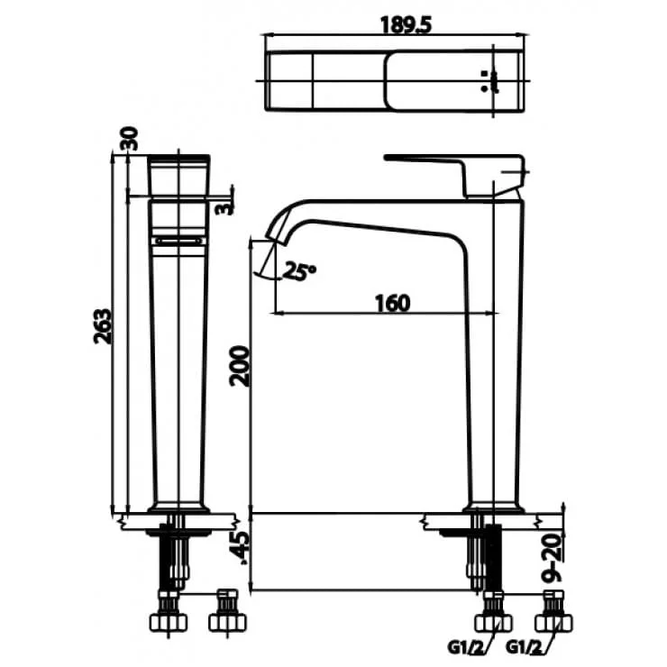 ban-ve-ky-thuat-voi-rua-mat-lavabo-nong-lanh-cotto-ct2191a