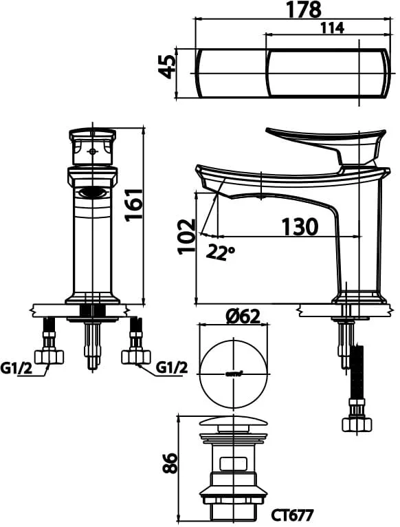 ban-ve-voi-rua-mat-lavabo-nong-lanh-cotto-ct2251a