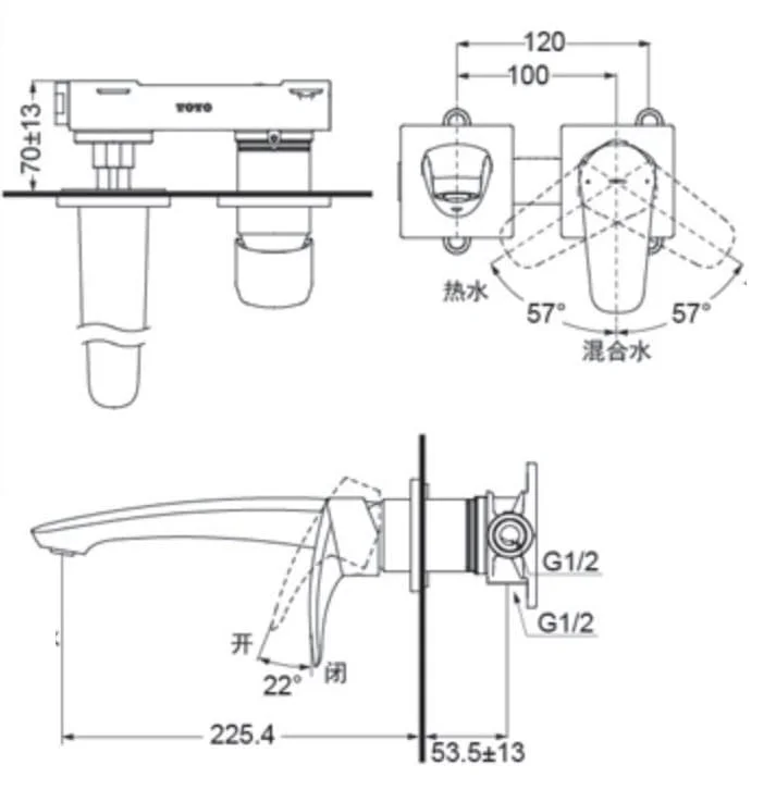 ban-ve-voi-lavabo-nong-lanh-gan-tuong-toto-tlg09308bb