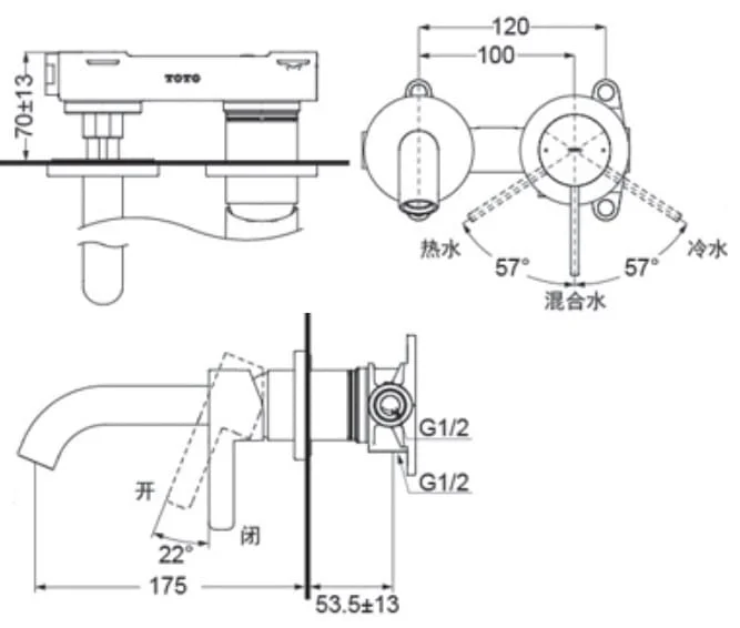 ban-ve-voi-lavabo-nong-lanh-gan-tuong-toto-tlg11307b