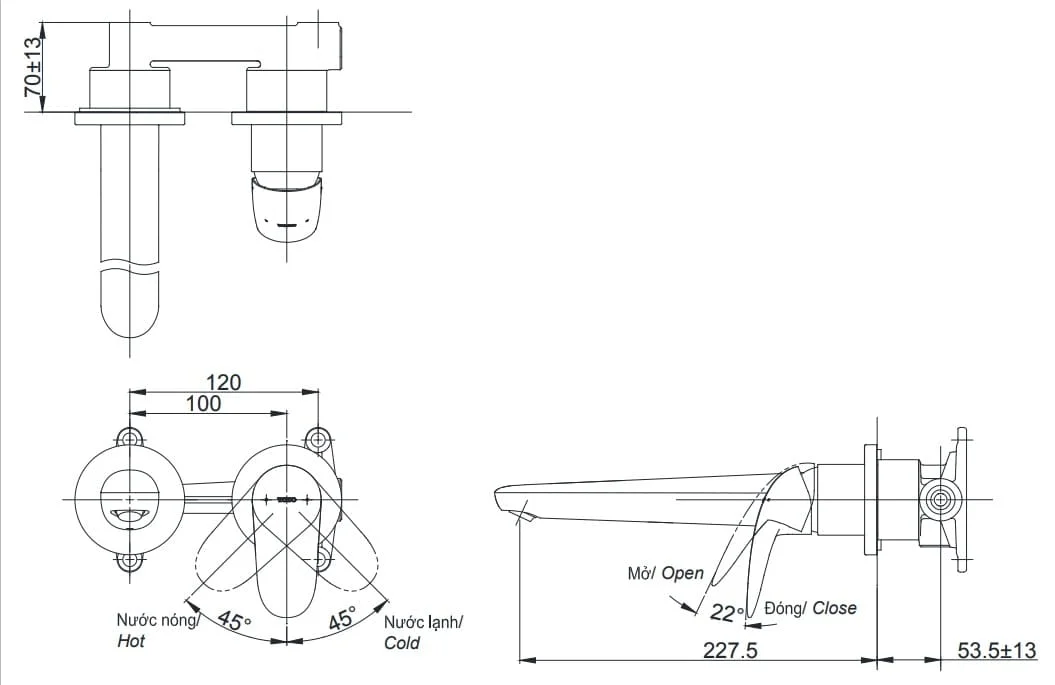 ban-ve-voi-nong-lanh-gan-tuong-toto-tls03308b