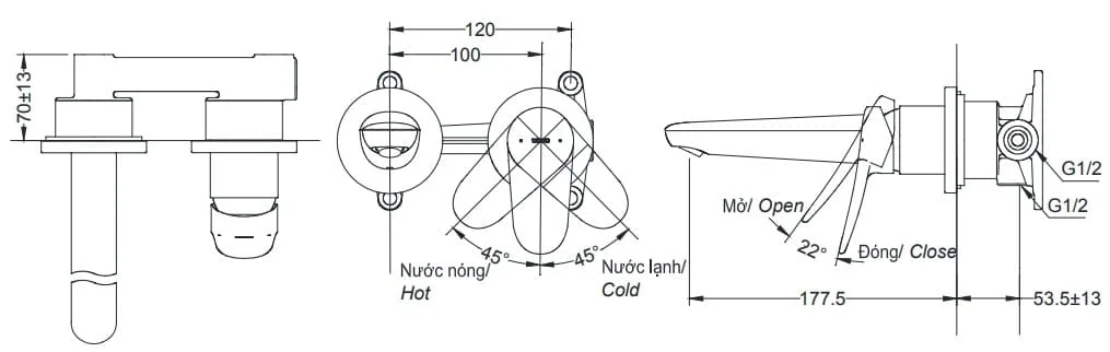 ban-ve-voi-nong-lanh-gan-tuong-toto-tls04308b