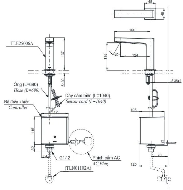 ban-ve-voi-cam-ung-tu-dong-toto-tle25006a