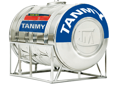 Bồn nước inox Tân Mỹ 3000L ngang F1180