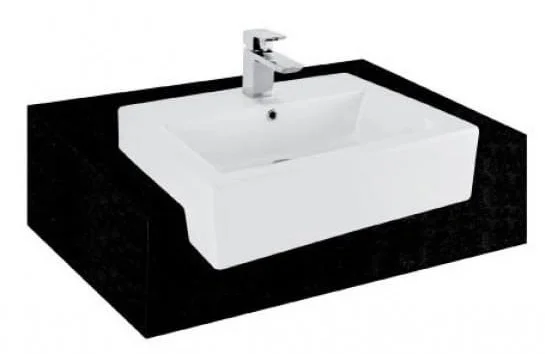 Chậu rửa mặt bán âm bàn đá TOTO LT647CR#XW