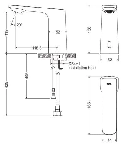 ban-ve-ky-thuat-inax-amv-91-220v-