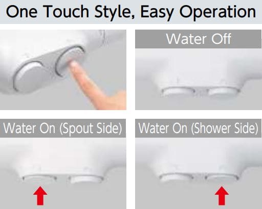 Hình ảnh: Nút nhấn sen nhiệt độ KVK FTB160KBRN