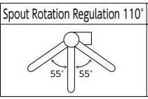 Góc quay vòi chậu rửa bát KVK KM6081V11EC