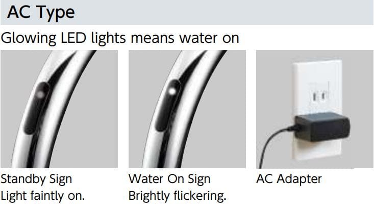 Hình ảnh: Đèn hiển thị cảm ứng vòi rửa bát KVK KM6071DEC