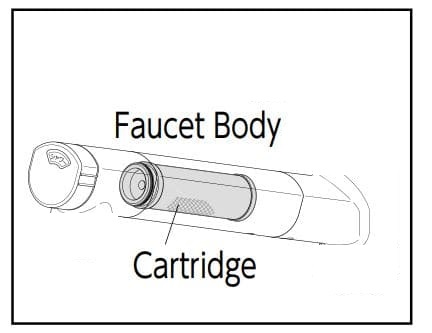 Lõi lọc bên trong vòi rửa chén Nhật nội địa KVK KM6081SCVECM4
