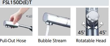 Chế độ rút xả vòi chậu rửa mặt KVK FSL210DET