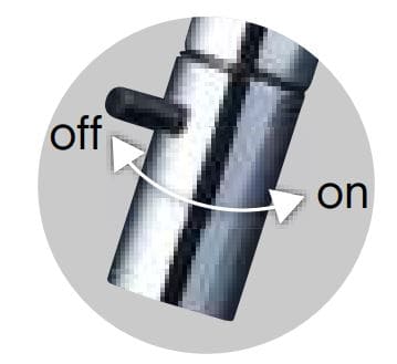 Nút xoay mở vòi lavabo lạnh KVK K1103L2