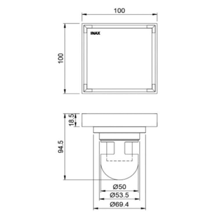 ban-ve-ky-thuat-ga-thoat-san-1010cm-phi-60-inax-fdv-10t-fdv-10f
