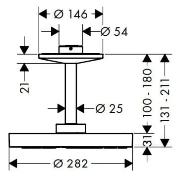 Bản vẽ bát sen bắt âm trần Axor 48494260