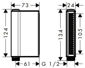 Bản vẽ tay sen Axor 45720670